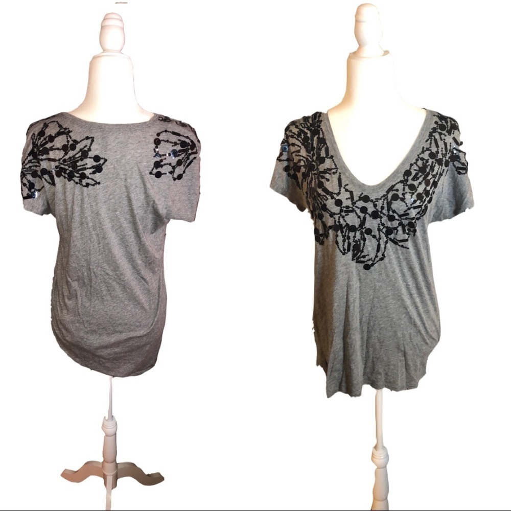 BCBG Max Azria Sequined top